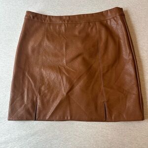Shinestar Brown Mini Skirt